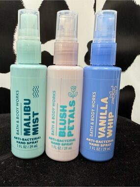 Bath & Body Works Bundle of 3 Hand Sanitizer Sprays